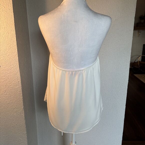 Pookie & Sebastian White Backless Flounce Camisole Dressy Tank Size Large - Picture 2 of 9